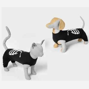 NWT Target Pet 1 Piece Family Sleep Pajama Black Skeleton Bones Halloween New